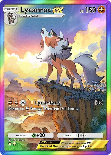 Lycanroc ex card