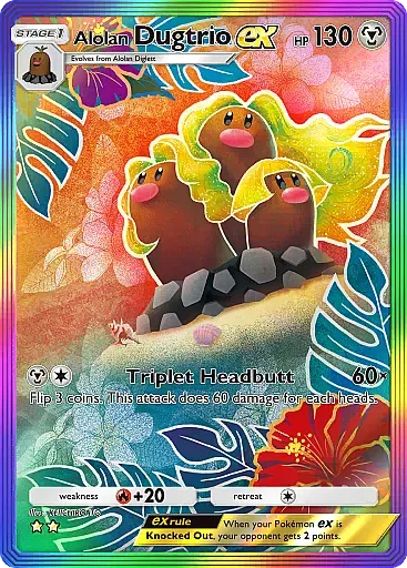 Alolan Dugtrio ex card