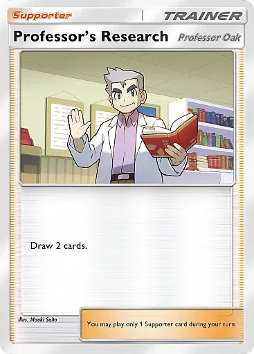 Professor's Research card