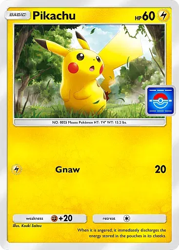 Pikachu card
