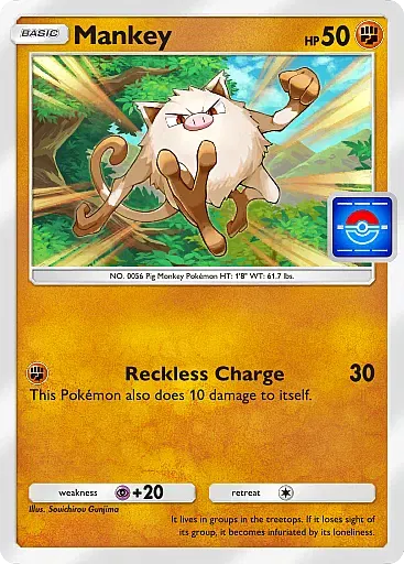 Mankey card