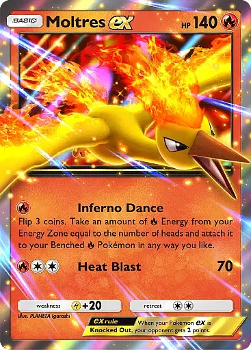 Moltres EX card