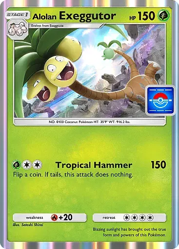 Alolan Exeggutor card